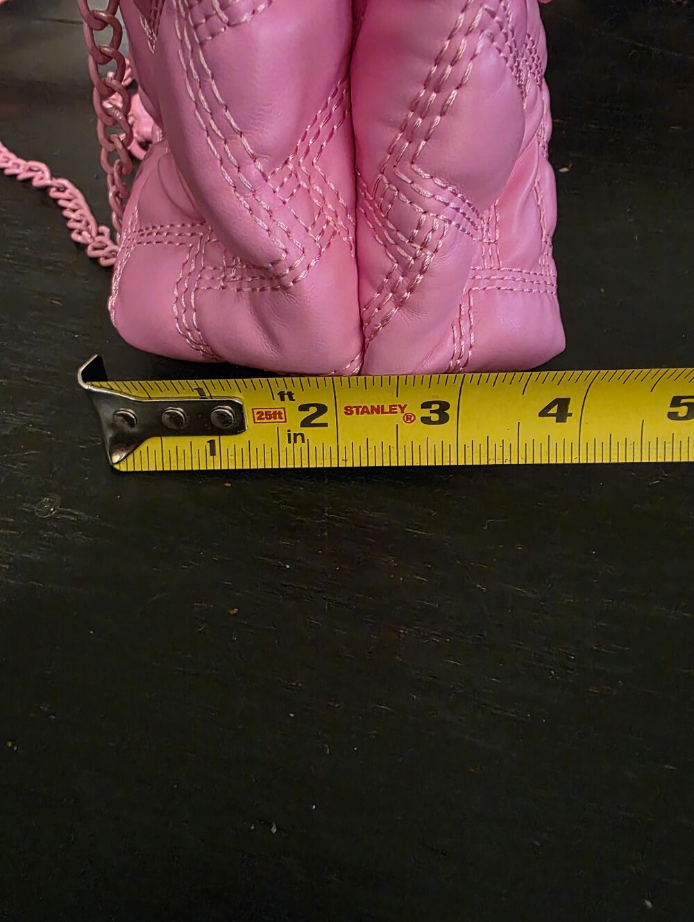 Dolls Kill Pink Quilted Chain-Detail Crossbody Bag - Picture 15 of 15